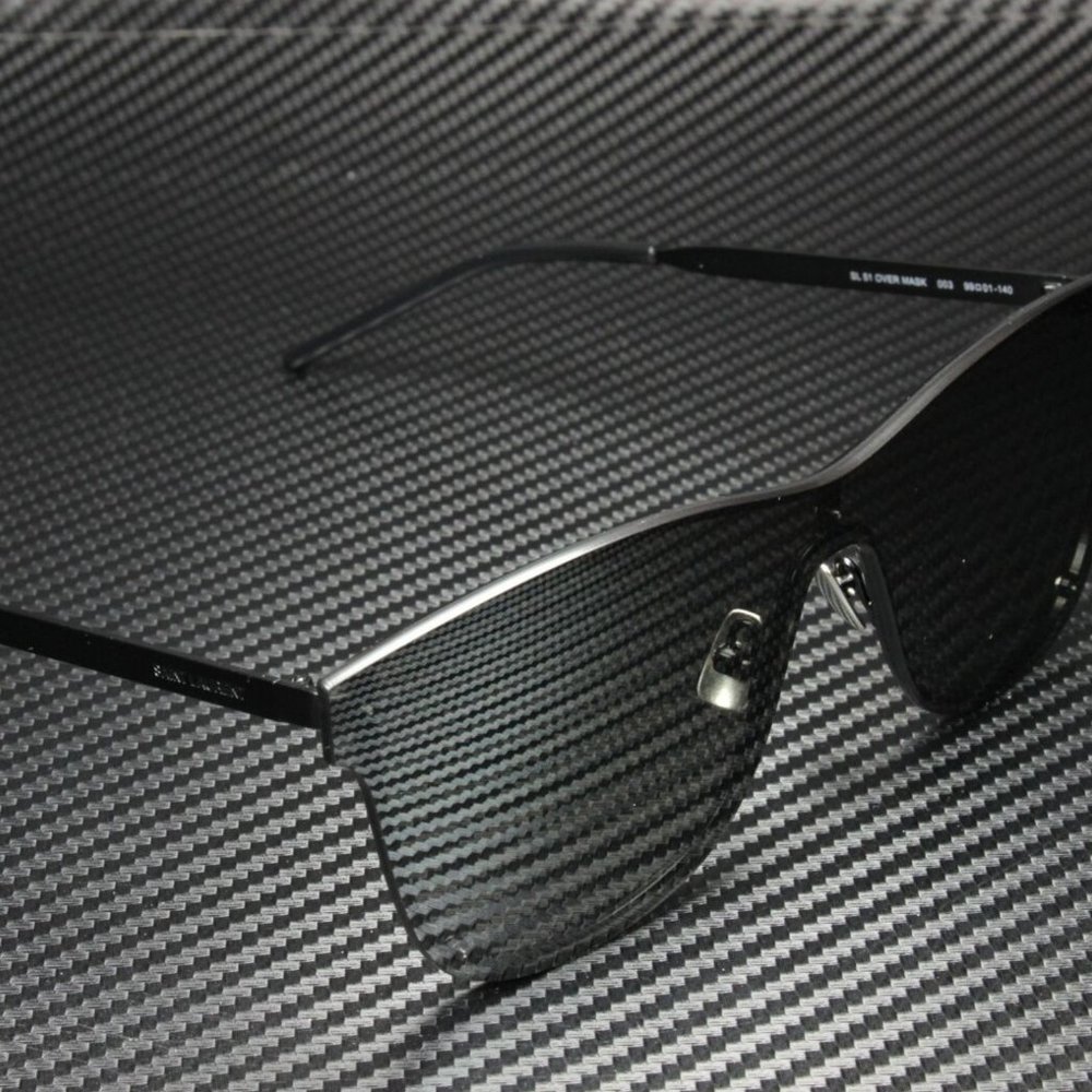 Saint Laurent Unisex Black and Silver Sunglasses! - Picture 3 of 4